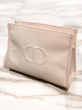 Dior Beauty Pale Pink Canvas Cosmetic Pouch